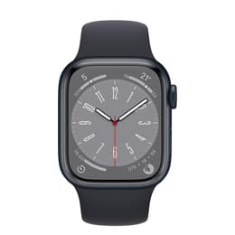 Apple Watch (Series 8) 2022 GPS 41 mm - Alumiini Musta - Sport band Musta