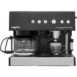 Espresso- kahvinkeitinyhdistelmäl Paperikapseli-yhteensopiva (esm. E.S.E) Magimix ED 135A 1.4L - Musta