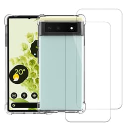 Kuori Google Pixel 6 ja 2 suojakalvo - TPU - Läpinäkyvä