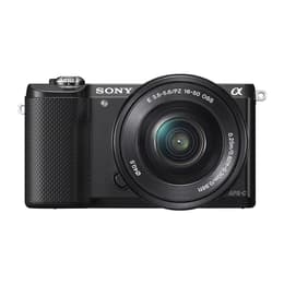 Kompaktikamera Alpha Ilce 5000 - Musta + Sony Sony 16-50mm f/3.5-5.6 + Sony 55-210mm f/4.5-6.3 OSS f/3.5-5.6 + f/4.5-6.3