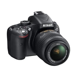 Reflex Nikon D5100 - Musta + Objektiivi Nikon 18-55mm f/3.5-5.6G VR