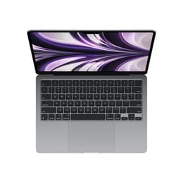 MacBook Air 13" (2022) - Applen M2 ‑siru jossa on 8-ytiminen prosessori ja 10-ytiminen näytönohjain - 24GB RAM - SSD 1000GB - Tavallinen näyttö - AZERTY - Ranska