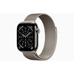 Apple Watch (2025) GPS + Cellular 42 mm - Titaani Luonno - Milanese loop Harmaa
