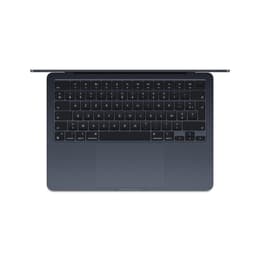 MacBook Air 13" (2024) - Applen M3 ‑siru jossa on 8-ytiminen prosessori ja 8-ytiminen näytönohjain - 8GB RAM - SSD 256GB - AZERTY - Ranska