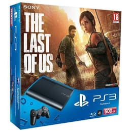 Konsoli Sony PlayStation 3 500GB +1 Ohjain + The Last of Us - Musta