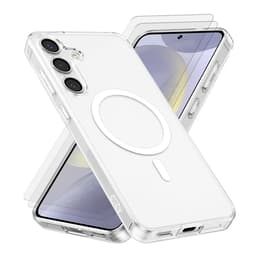Kuori Galaxy S25 Plus ja 2 suojakalvo - TPU - Läpinäkyvä