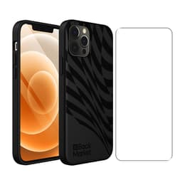 Back Market Kuori iPhone 12 Pro Max ja suojaava näyttö - Kierrätysmuovi - Musta