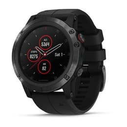 Kellot Cardio GPS Garmin Fenix 5X Plus - Musta