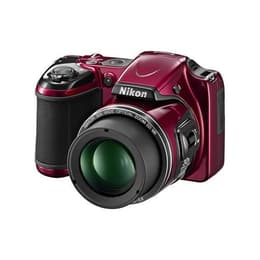 Puolijärjestelmäkamera Coolpix L820 - Punainen + Nikon Nikkor 30X Wide Optical Zoom ED VR 22.5–675mm f/3-5.8 f/3-5.8