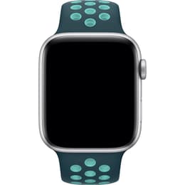 Apple Watch (Series 5) 2019 GPS 40 mm - Alumiini Hopea - Nike Sport band Vihreä