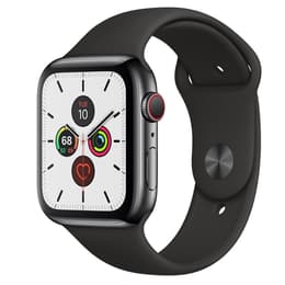 Apple Watch (Series 5) 2019 GPS + Cellular 40 mm - Ruostumaton teräs Musta - Sport band Musta