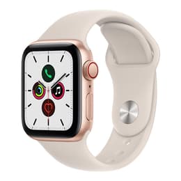 Apple Watch Series SE 1 (2020) GPS + Cellular 40 mm - Alumiini Kulta - Sport band Tähtivalkea