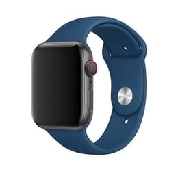 Apple Watch (Series 4) 2018 GPS + Cellular 44 mm - Alumiini Tähtiharmaa - Sport loop Sininen