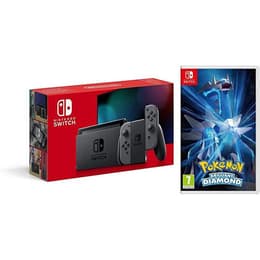 Switch 32GB - Harmaa + Pokémon Brilliant Diamond