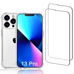 Kuori iPhone 13 Pro ja 2 suojakalvo - Kierrätysmuovi - Läpinäkyvä