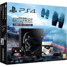 PlayStation 4 1000GB - Musta - Rajoitettu erä Star Wars: Battlefront I + Star Wars: Battlefront I