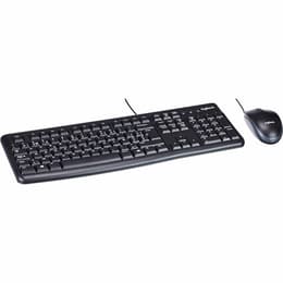 Logitech Näppäimistö QWERTY Portugali MK120 wired mouse and keyboard kit with preapplied layout stickers
