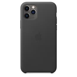 Apple Nahkakuori iPhone 11 Pro - Nahka Musta