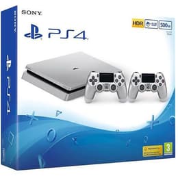 PlayStation 4 Slim 500GB - Harmaa - Rajoitettu erä Playstation 4 Slim Silver