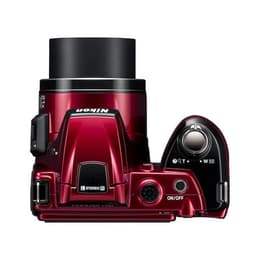 Kompaktikamera Coolpix L120 - Punainen + Nikon Nikkor Wide Optical Zoom VR 25-525 mm f/3.1-5.8 f/3.1-5.8