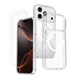Kuori iPhone 17 Pro Max ja 2 suojakalvo - TPU - Läpinäkyvä