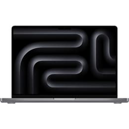 MacBook Pro 14" (2023) - Applen M3 ‑siru jossa on 8-ytiminen prosessori ja 10-ytiminen näytönohjain - 8GB RAM - SSD 1000GB - AZERTY - Ranska