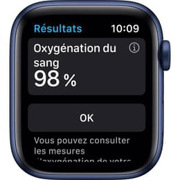 Apple Watch Series 6 (2020) GPS + Cellular 44 mm - Alumiini Sininen - Sport band Sininen