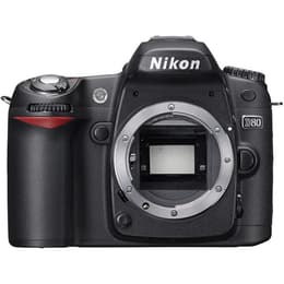 Yksisilmäinen peiliheijastuskamera D80 - Musta + Nikon Nikkor AF-S DX G ED VR II f/3.5-5.6