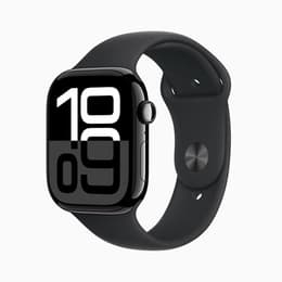 Apple Watch Series 10 (2024) GPS 42 mm - Alumiini Peilimusta - Nike Sport band Musta