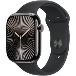 Apple Watch Series 10 (2024) GPS 42 mm - Alumiini Peilimusta - Nike Sport band Musta