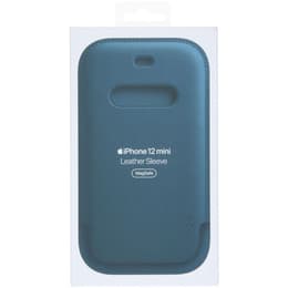 Apple Nahkakuori iPhone 12 mini - Magsafe - Nahka Sininen