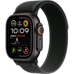 Apple Watch Ultra 2 (2024) GPS + Cellular 49 mm - Titaani Musta - Trail‑ranneke Musta
