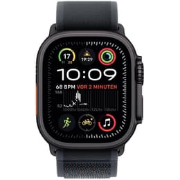 Apple Watch Ultra 2 (2024) GPS + Cellular 49 mm - Titaani Musta - Trail‑ranneke Musta