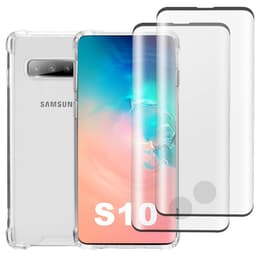 Kuori Galaxy S10 ja 2 suojakalvo - Kierrätysmuovi - Läpinäkyvä