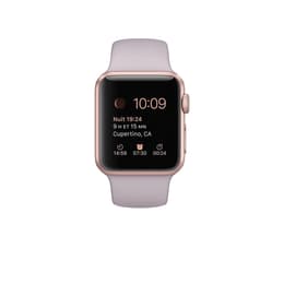 Apple Watch (Series 1) 2016 GPS 38 mm - Alumiini Ruusukulta - Sport loop Pinkki