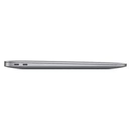MacBook Air 13" (2020) - Applen M1 ‑siru jossa on 8-ytiminen prosessori ja 7-ytiminen näytönohjain - 8GB RAM - SSD 256GB - QWERTY - Englanti