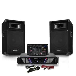 Ibiza Sound DJ300-BT + HP 500W Mixer PA-kaiutin