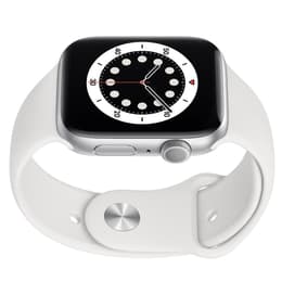 Apple Watch Series 6 (2020) GPS 40 mm - Alumiini Hopea- Sport band Valkoinen