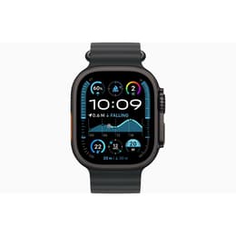 Apple Watch Ultra 2 (2023) GPS + Cellular 49 mm - Titaani Musta - Ocean-ranneke Musta