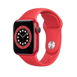 Apple Watch (Series 6) 2020 GPS + Cellular 44 mm - Alumiini Punainen - Sport loop Punainen