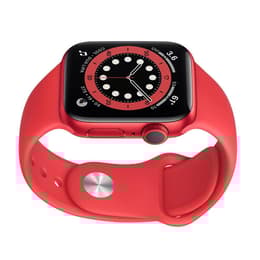 Apple Watch Series 6 (2020) GPS + Cellular 44 mm - Alumiini Punainen - Sport band Punainen
