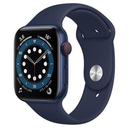 Apple Watch (Series 6) 2020 GPS + Cellular 44 mm - Alumiini Sininen - Sport loop Sininen
