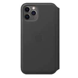 Apple Folio Kuori iPhone 11 Pro - Nahka Musta