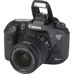 Yksisilmäinen peiliheijastuskamera EOS 7D Mark II - Musta + Canon EF-S 18-55 mm f/3.5-5.6 IS STM f/3.5-5.6