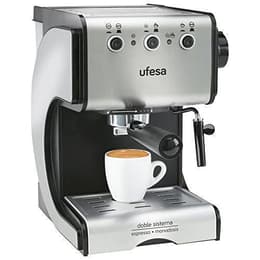Espressokone Ilman kapselia Ufesa CE7141 L - Harmaa/Musta