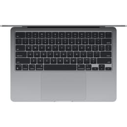 MacBook Air 13" (2024) - Applen M3 ‑siru jossa on 8-ytiminen prosessori ja 8-ytiminen näytönohjain - 8GB RAM - SSD 256GB - Tavallinen näyttö - QWERTY - Hollanti
