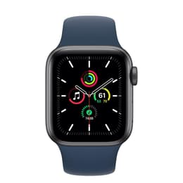 Apple Watch (Series SE) 2020 GPS 40 mm - Alumiini Tähtiharmaa - Sport band Sininen