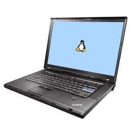 Lenovo ThinkPad T500 15" Core 2 2.2 GHz - SSD 128 GB - 4GB AZERTY - Ranska