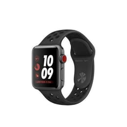 Apple Watch (Series 3) 2017 GPS 38 mm - Alumiini Tähtiharmaa - Sport Nike Musta