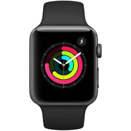 Apple Watch (Series 1) 2016 GPS 38 mm - Alumiini Musta - Sport loop Musta
